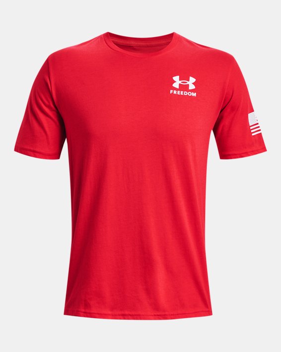 Men's UA Freedom Flag T-Shirt, Red, pdpMainDesktop image number 4